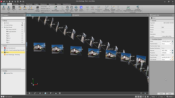 Leica Infinity Survey Software screenshot